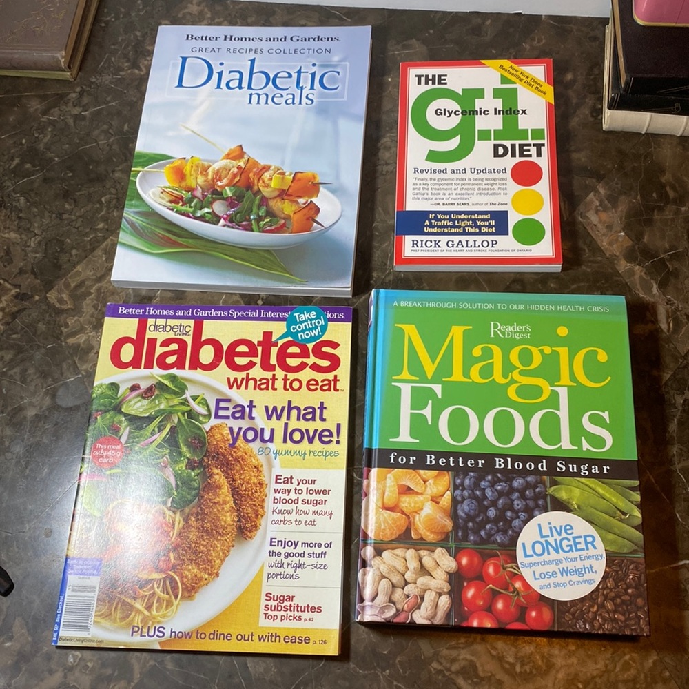 4 NEW best selling books to become informed of and in control of your Diabetes.